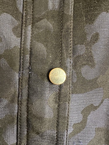 Reiss Gr. XS 4 6 schwarz-blau Jacquard Parka Mantel Fellbesatz Kragen - Bild 3 von 10
