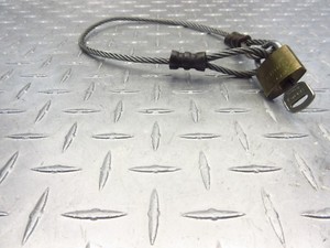 1994 94-97 BMW R1100 R1100RS 1100 CABLE PADLOCK KEY SECURITY DEVICE