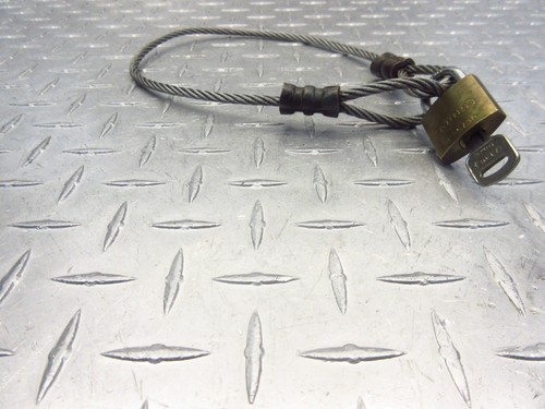 1994 94-97 BMW R1100 R1100RS 1100 CABLE PADLOCK KEY SECURITY DEVICE
