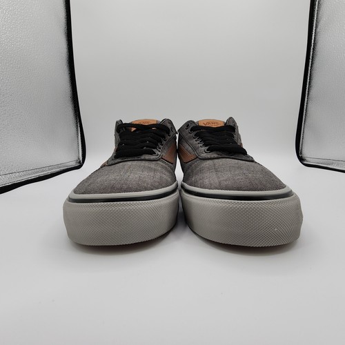 Vans Ward Deluxe Shoes Mens 8 Textile Black/Grey Comfort Sneakers NEW w/ Box - Picture 7 of 14
