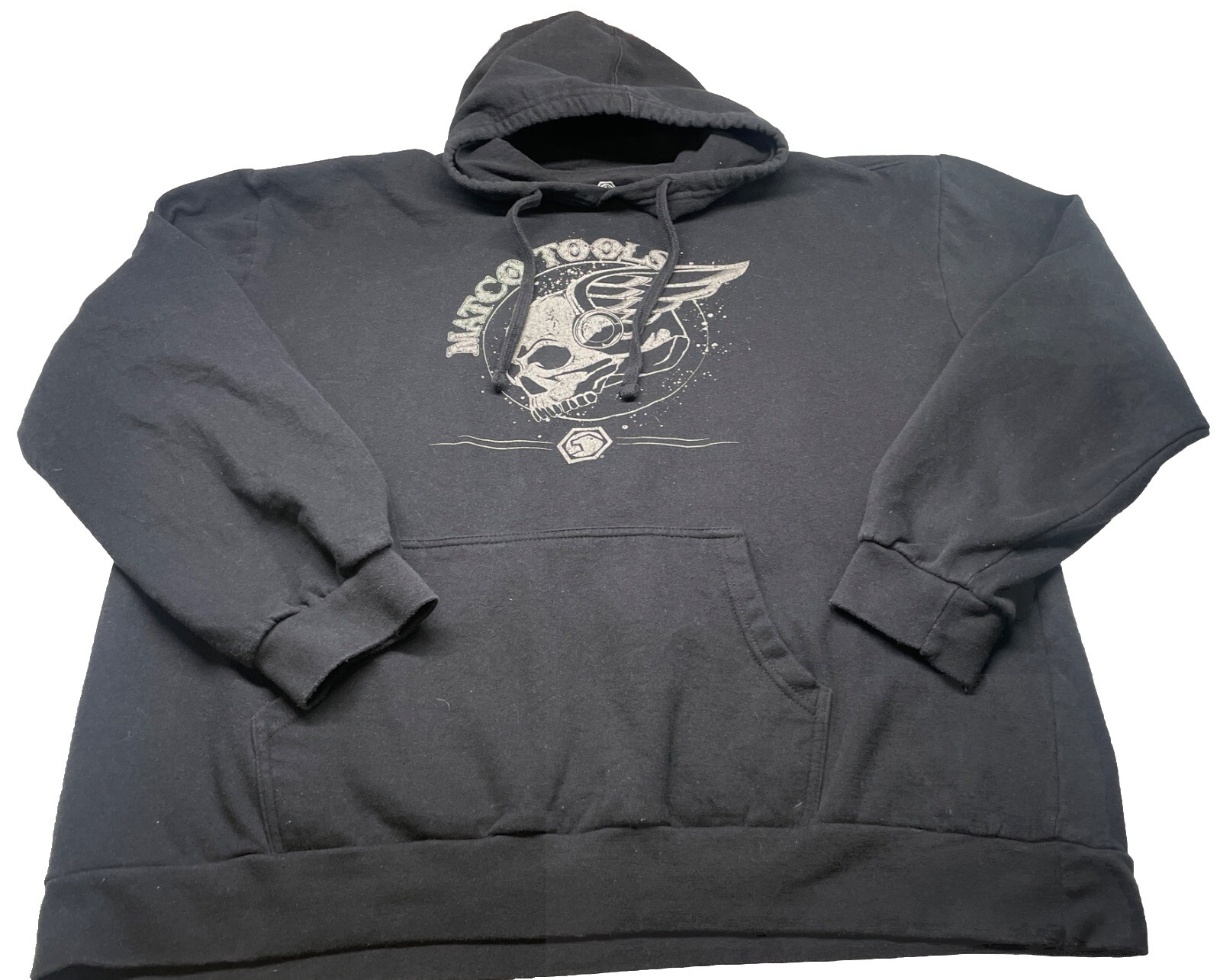 MATCO Tools Black Skull Logo Hoodie 3XL Cotton Blend Pullover Sweatshirt