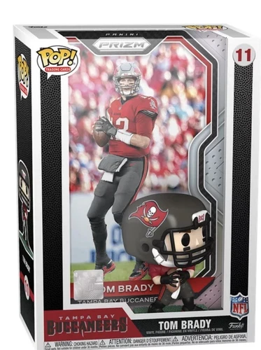 Funko Pop Trading Cards TOM BRADY Funko w/ Football Prizm Card New Sealed #11
