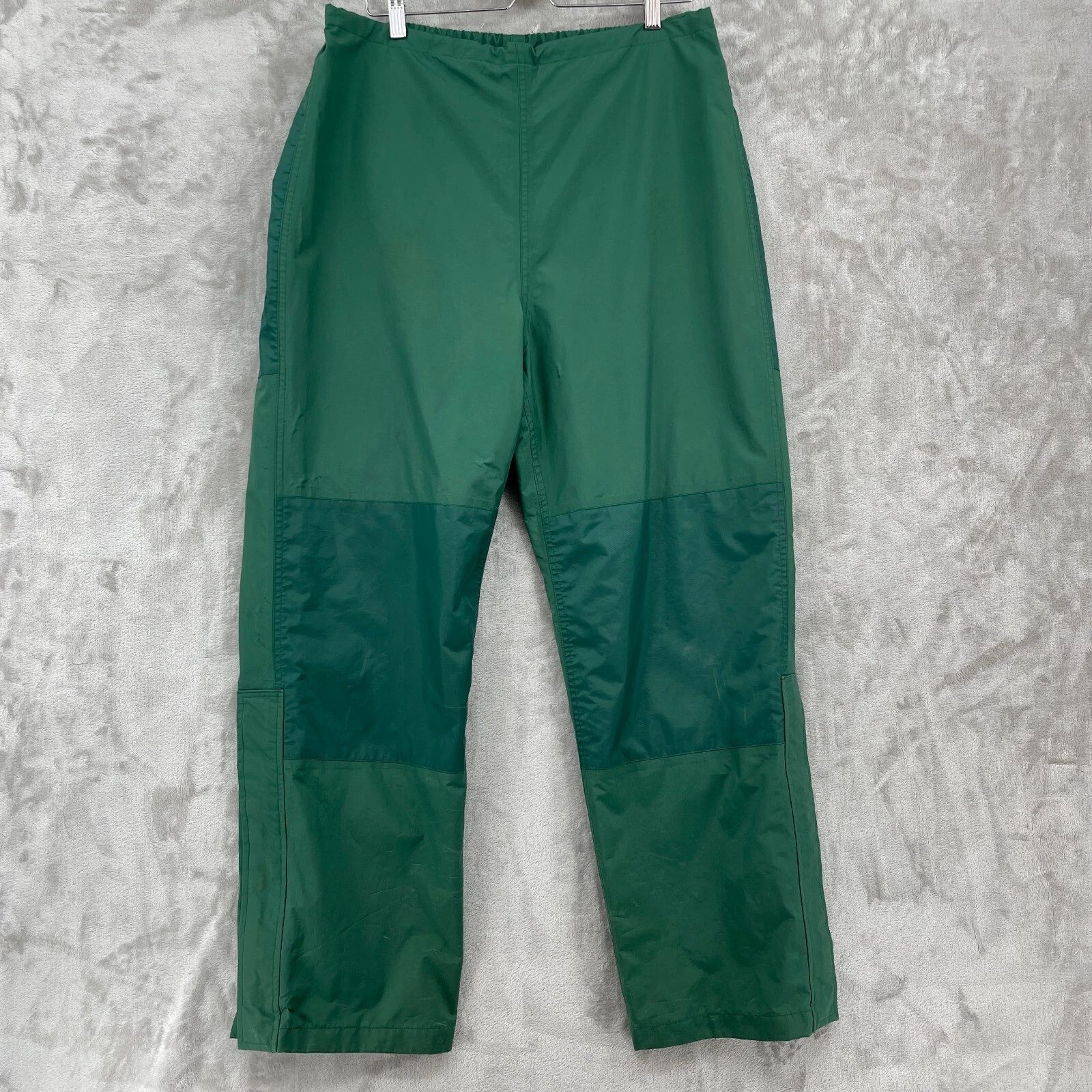Cabela's Vintage Men's M Green Gore Tex Waterproof Nylon Zip Leg Rain Pants