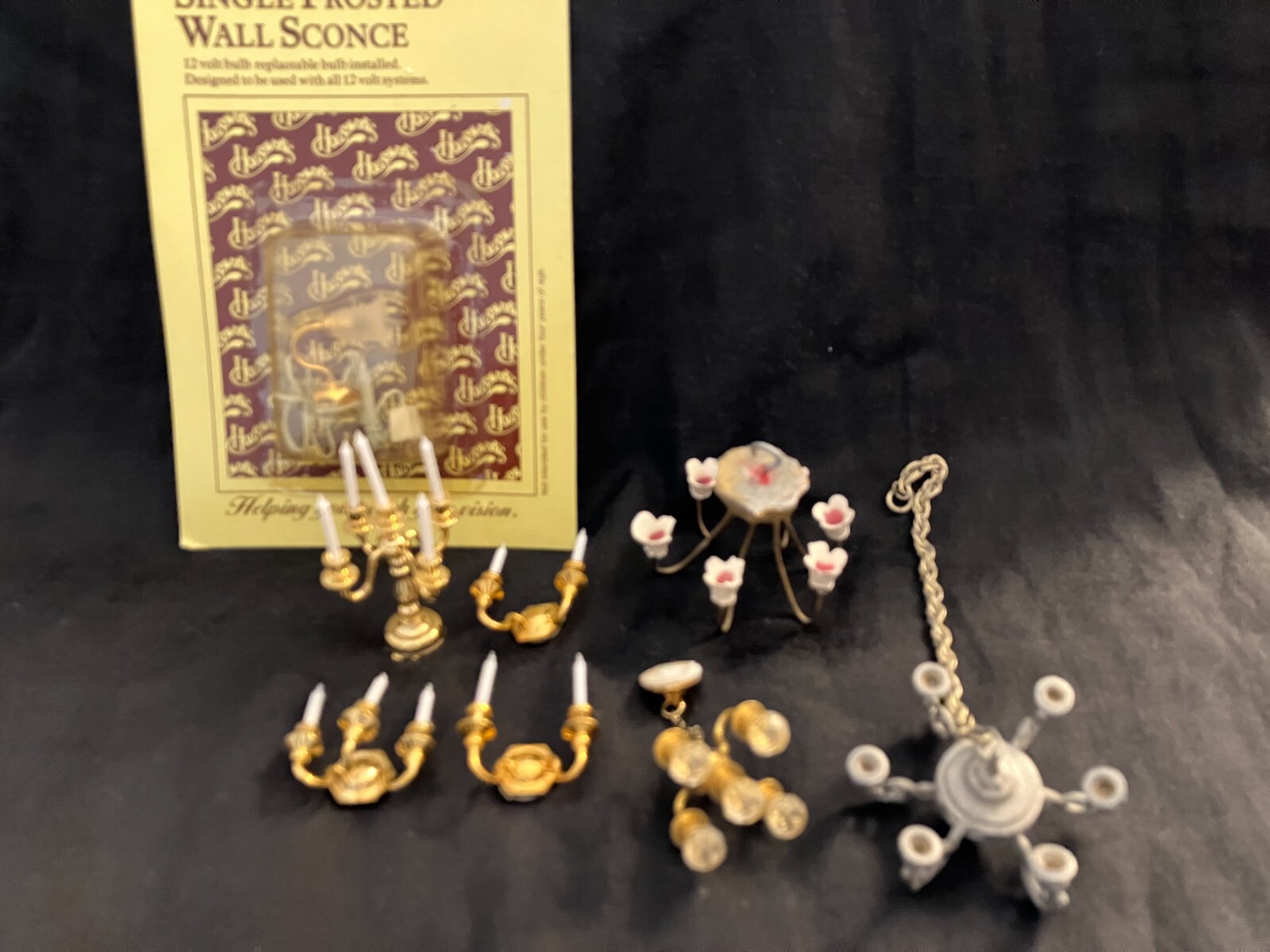 Miniature Doll House Lighting Collection, Wall & Cieling, 1 from