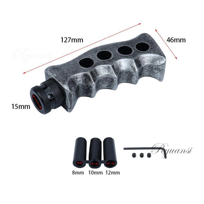 Manual Car Gear Stick Shift Knob Gun Grip Shifter Lever Handle Stick Auto Truck Foto 2 de 4