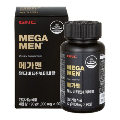 GNC Mega Men Multivitamin & Mineral 90g, 90 tablets, 1ea