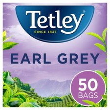 Tetley Tea Earl Grey Delicate Refreshing High Quality Black Tea Bags 125g