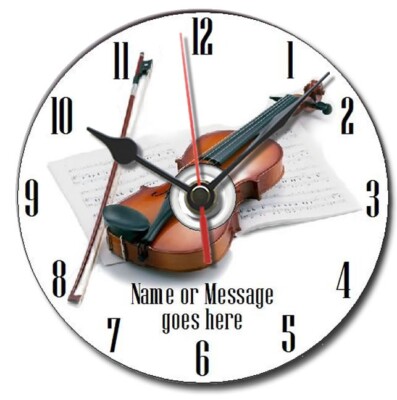 Geige Geschenk CD Uhr, Geiger, Musiker, Musikgeschenk, personalisierbar