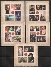 2013 BK307 Imperf Harry Potter #4825-4844 without Die-Cuts 5 Panes as Scan Shows