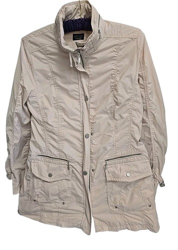 Premium Marke Basler Black Label Windbreaker Jacke Mantel Gr. 14 beige gerafft. - Bild 2 von 8