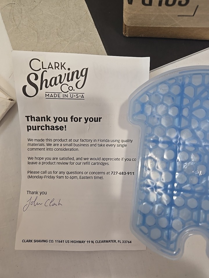 Set of 3 Clark Shaving Co Lemon Scent Cleaning Cartridge 5.75 Fl Oz