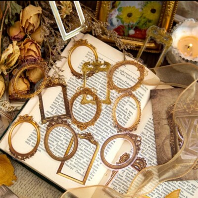 Vintage Rahmen Bordüre Bilderrahmen Aufkleber Tagebuch Scrapbooking DIY