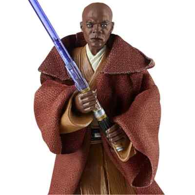 Hasbro Star Wars The Vintage Collection - Action Figure Mace Windu VC35, Scala 9,5 Cm (3,75 Pollici), Ispirata A Attack Of The Clones, Con 4 Accessori, Decorazione FotoRealistica - 6