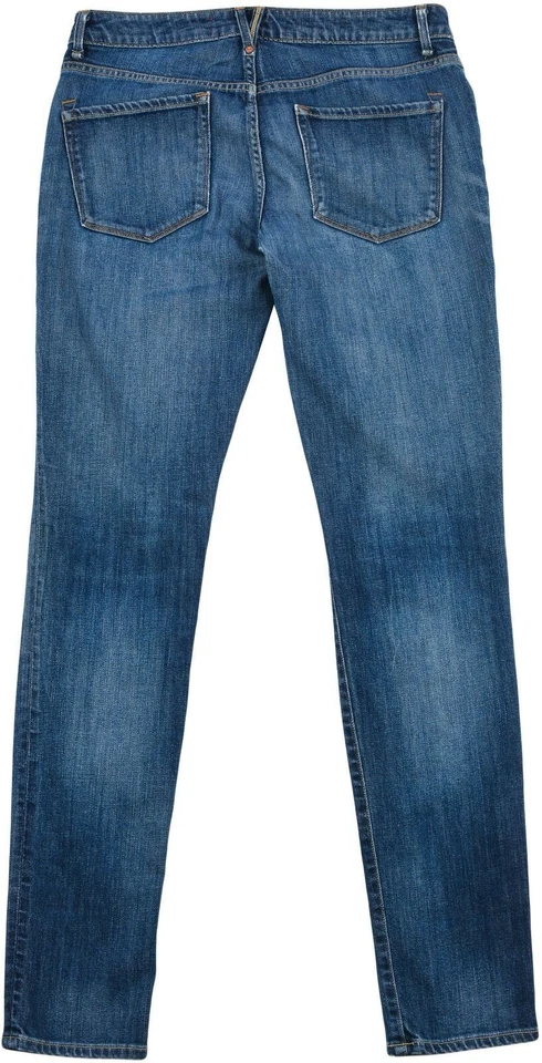 Jeans donna Marc Jacobs slim fit taglia 27 blu tapered stone wash denim vita ... - Immagine 3 di 4