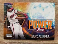 2020 Topps Stadium Club Chrome Eloy Jimenez Power Zone Orange Refractor /25 