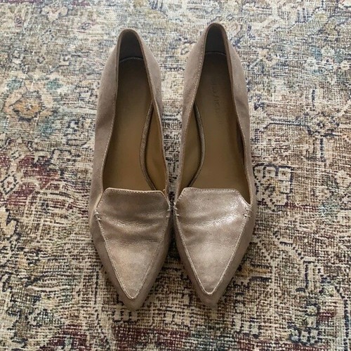 Taupe Enzo Angiolini Loafer Pumps Size 