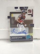 2022 Clearly Donruss John Metchie III Texans Rated Rookie Autograph RC No. 67