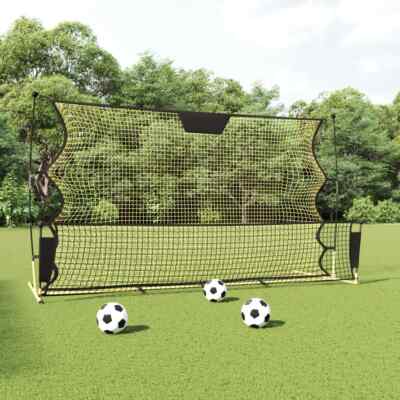  Fußball Rebounder Fußball Rebounder Netz Rückprallwand Schwarz Gelb vidaXL