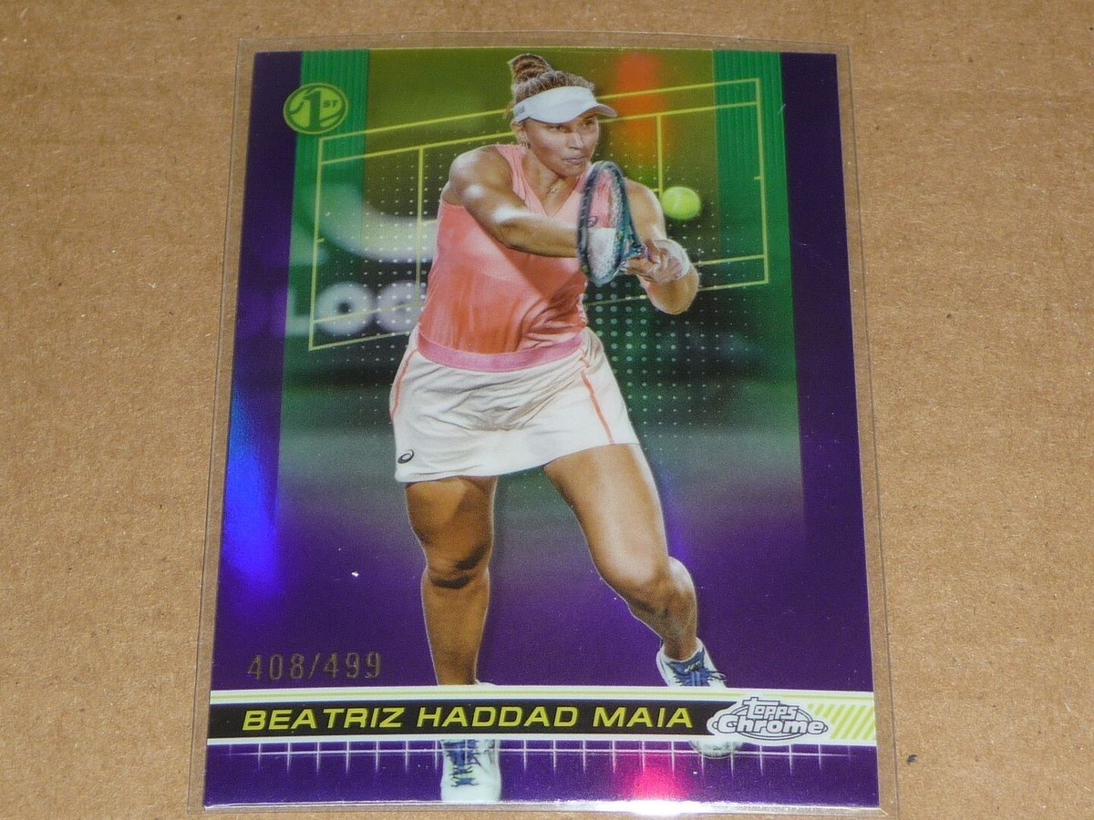 2024 Topps Chrome TENNIS BEATRIZ HADDAD MAIA PURPLE REFRACTOR /499