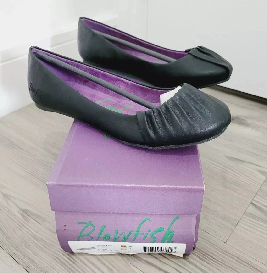 Chaussures Ballet Flats Blowfish Bleu Et Blanc Fleuri – Taille Jeunesse 13 US, Neuves Avec Boîte