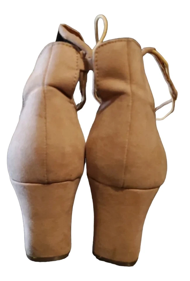 Zapatos de tacón Athena Alexander rosa con cordones talla 10 hechos por el hombre material superior Foto 4 de 4