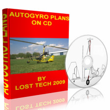 BUILD YOUR OWN ULTRALIGHT GYROCOPTER 7 DIFFERENT AUTOGYRO PLANS ON CD
