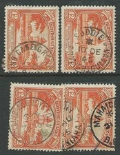 BR GUIANA 1940s pmks of ALBUOYSTOWN, MAHAICA, SUDDIE, CANE GROVE...........43554