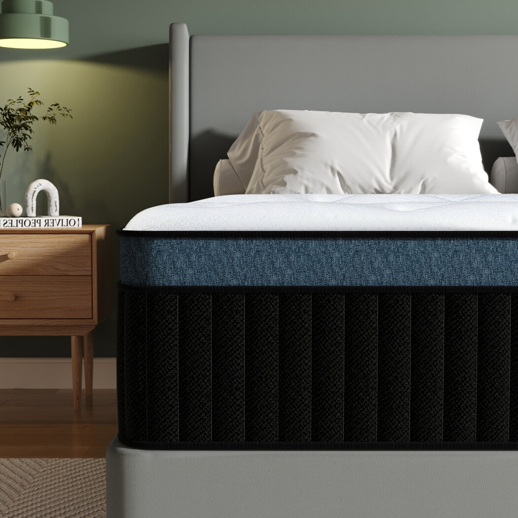 12" 14" Gel Memory Foam Mattres Hybrid Spring Twin Full Quee