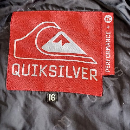 Quiksilver Performance Plus P+ Ski Jacket Size Large Size 16 Vintage 90's Black - Picture 15 of 22