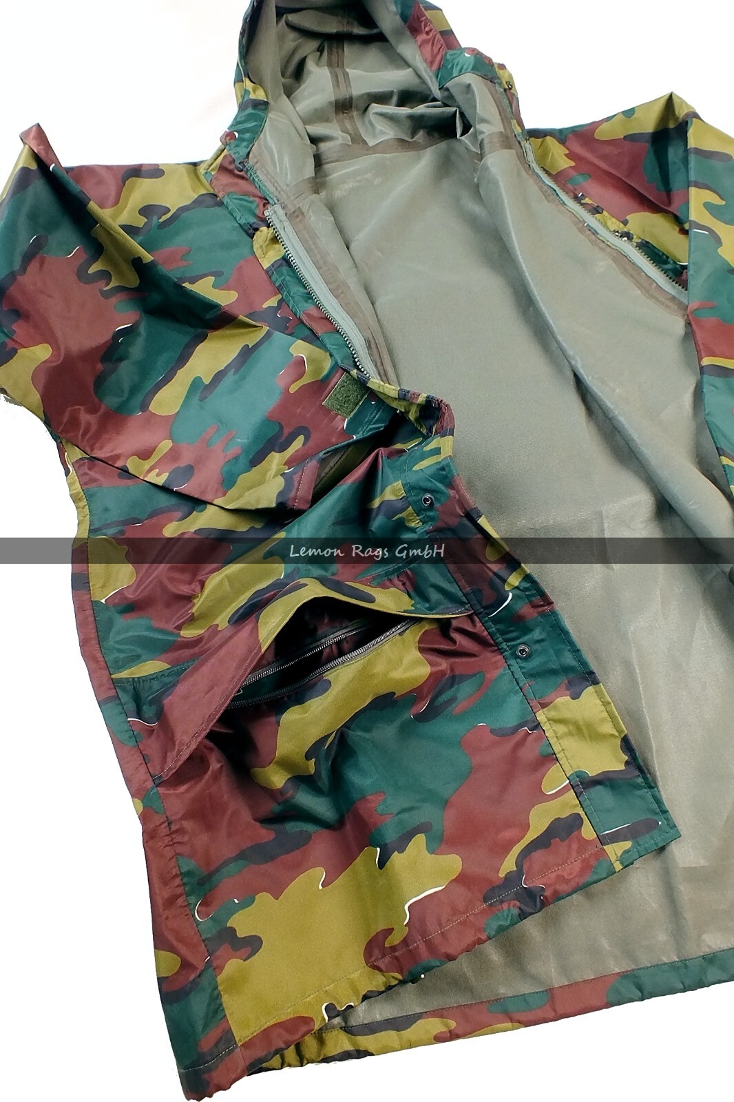 Militär Regenjacke RARITu00c4T RETRO REGENANZUG Gummianzug