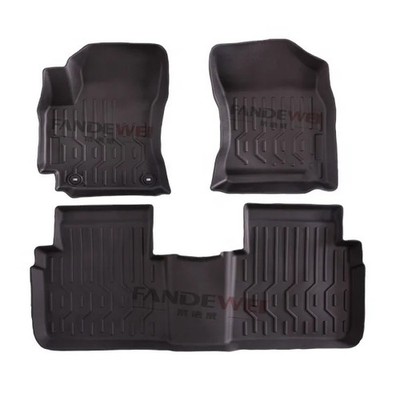 TPV Rubber LHD Car Floor Mat Anti-slip Anti Scratch for Toyota COROLLA 2016-2018
