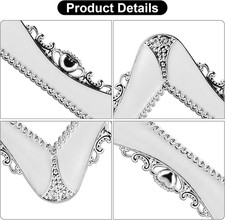 2PCS Silver Light Switch Cover Plate - Acrylic Switch Surround Stickers for H...