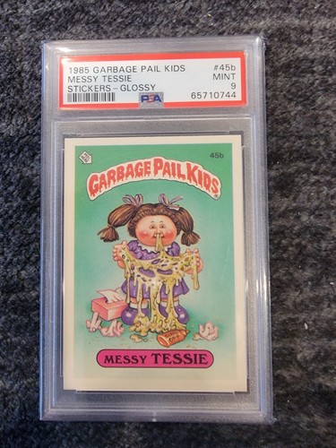 1985 Topps OS2 Garbage Pail Kids Series 2 MESSY TESSIE 45b GLOSSY Card PSA 9 MT