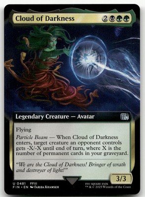 Cloud of Darkness (Extended Art) #481 (NM) Final Fantasy FIN Magic MTG