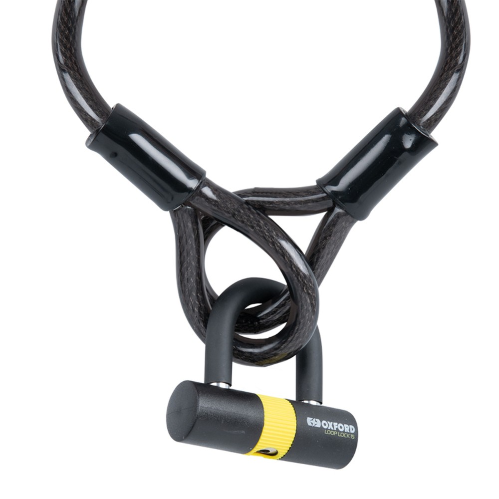 Oxford Loop Lock Cable 15 + Mini Lock 15Mm X 2.0M For Motorcycle