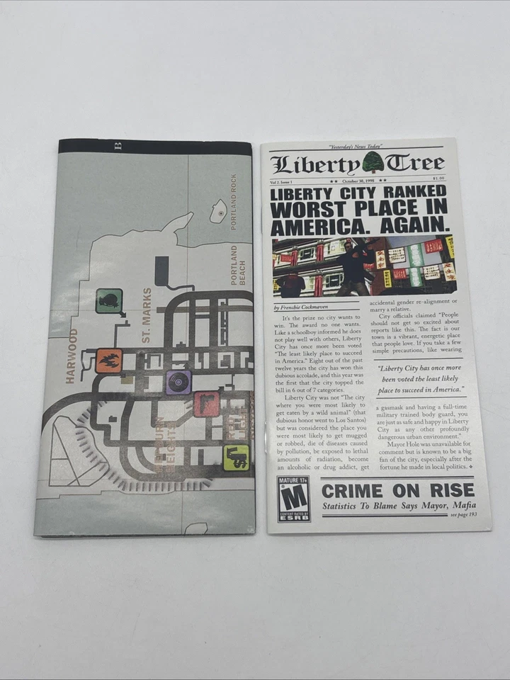 Grand Theft Auto: Liberty City Stories (Sony PSP 2005) Complete w/ Manual & Map - Image 3 of 3