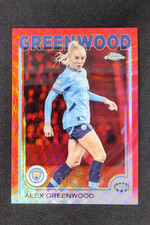 2025 Topps Chrome UEFA Alex Greenwood Red Wave Refractor /5 #88