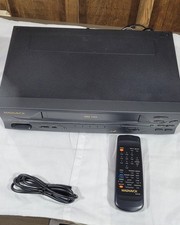 Vintage Magnavox VHS HQ 4-Head VCR Player Recorder Model VR601BMG23 Tested Works