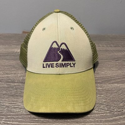 #ad Patagonia Hat Live Simply Green Trucker Mountain Logo Mesh Back Adjustable $19.98