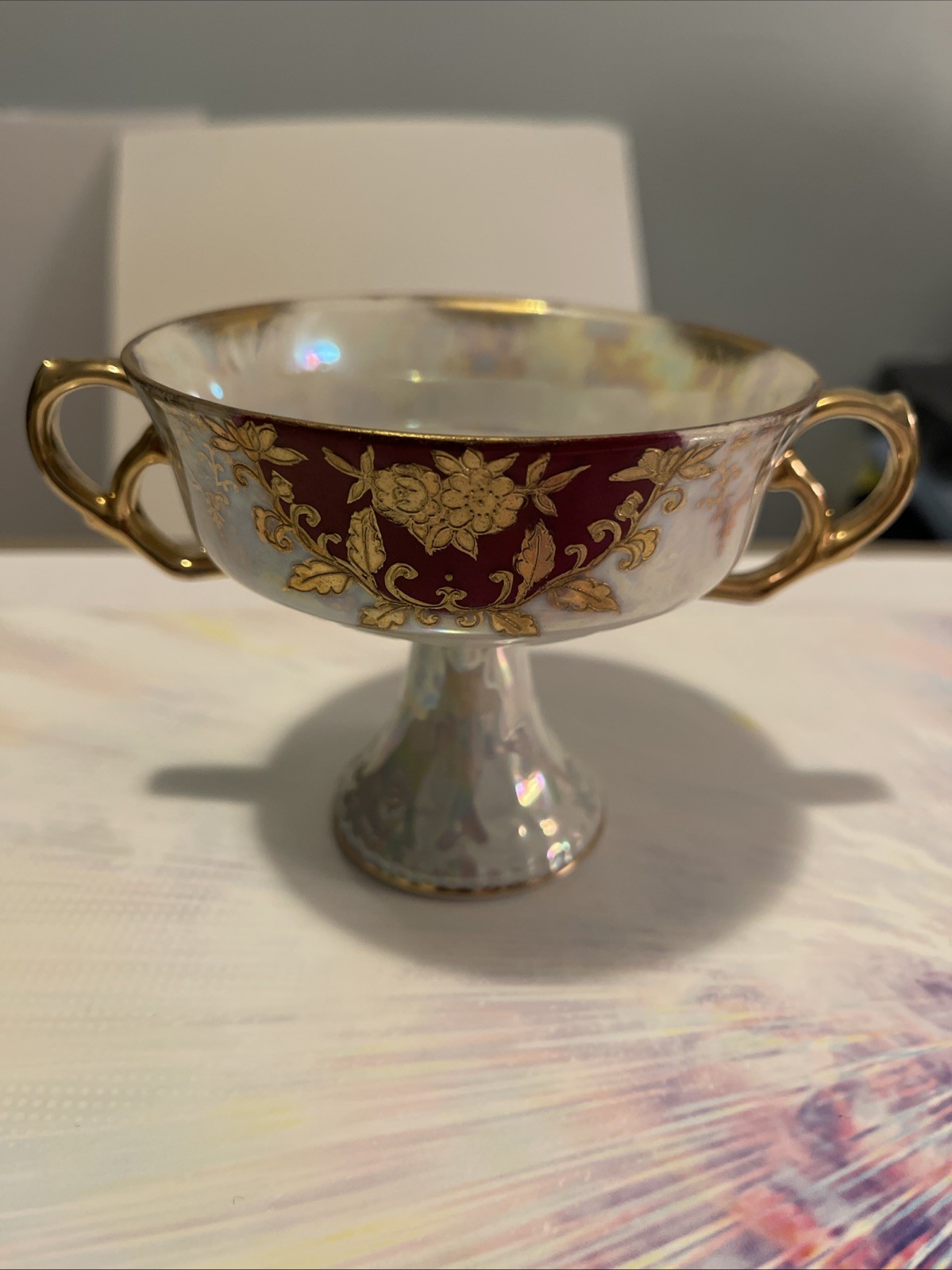 Vintage Mid Century Royal Sealy Japan Fine China Compote Cup