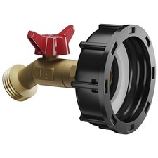 IBC Tote Adapter - 275 330 Gallon Water Tank Adapter with 2.36" Coarse Thread,