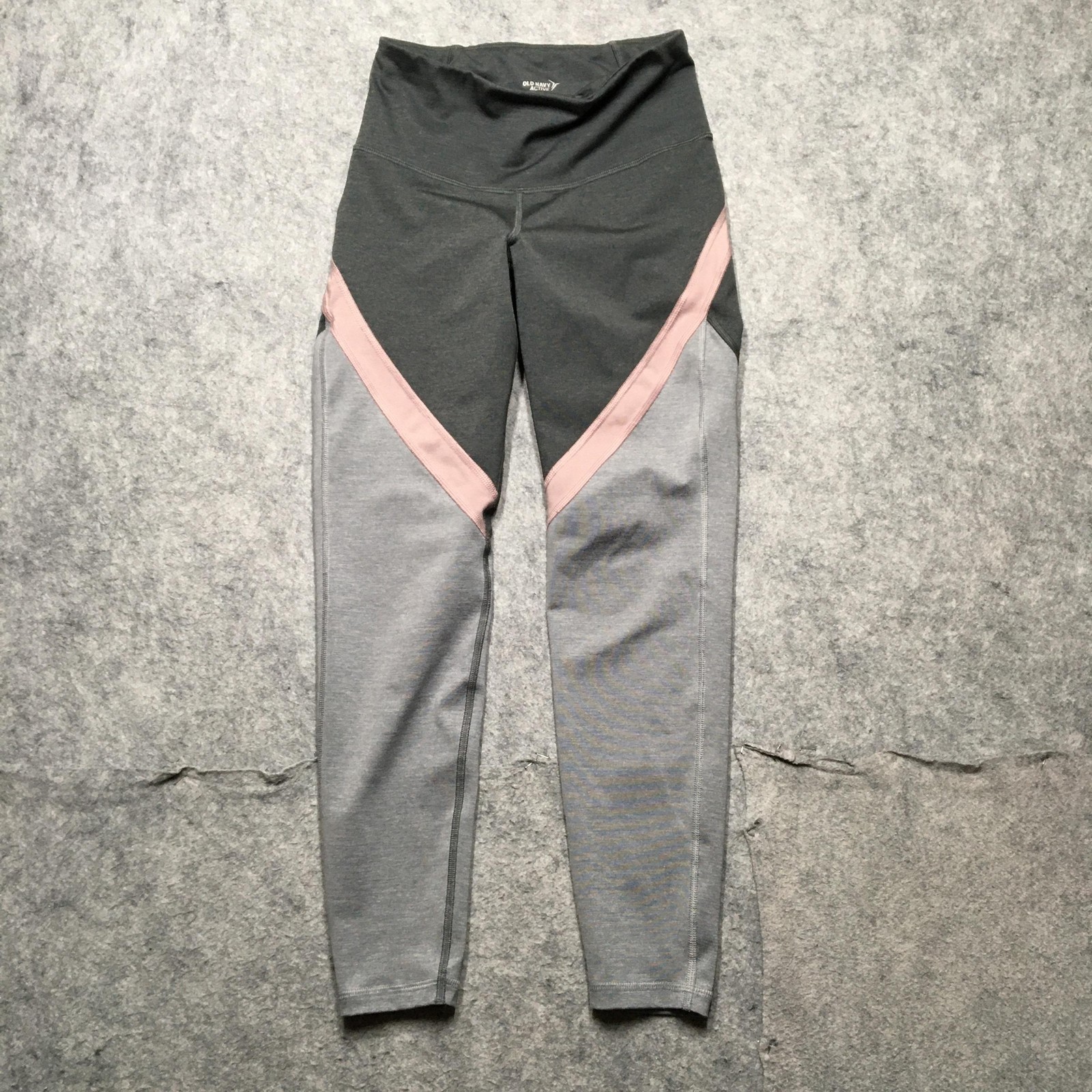Old Navy Active Go-Dry Leggings Womens Small Gray High Rise Ankle Yoga Stretch