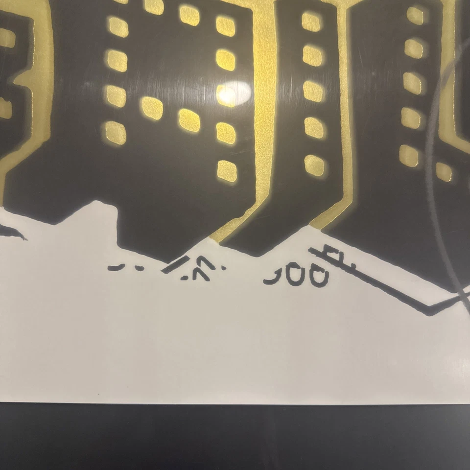 FAILE DOG NEGRO/DORADO Lámina Arte Doberman Perro Firmado Edición Limitada Impresión 2022 NUEVO Foto 3 de 4