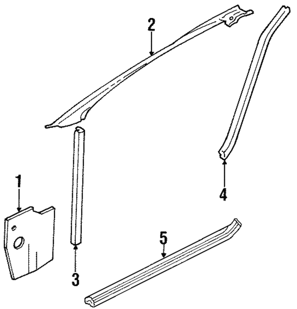 Genuine Nissan Windshield Pillar Trim 76911-30P00