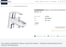 Grohe Eurosmart Single-lever mixer 1/2″ sink tap/bath tap with shower output