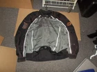 Harley-Davidson Men's Motorcycle Jacket Black Orange GRAY Full Zip Size 3XL Used