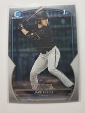 2023 Bowman Chrome 1st Jake DeLeo BDC 158 Marlins