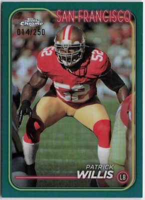2024 Topps Chrome #180 Patrick Willis Teal Refractor #/250