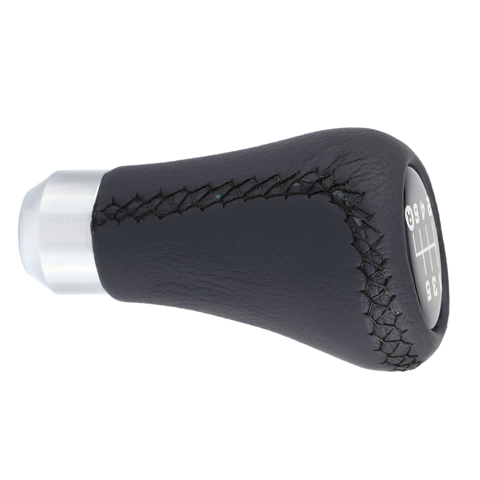 ❄ Auto Vehicle 6 Speed Gear Shift Knob PU Shifter Stick & 3 Hoses Black