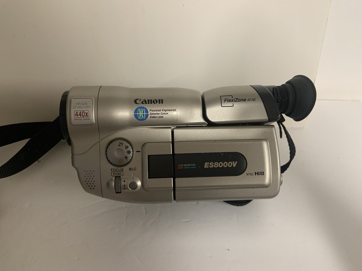 Canon ES8000V 8mm Camcorder Fully Tested Vintage 1999 Made In